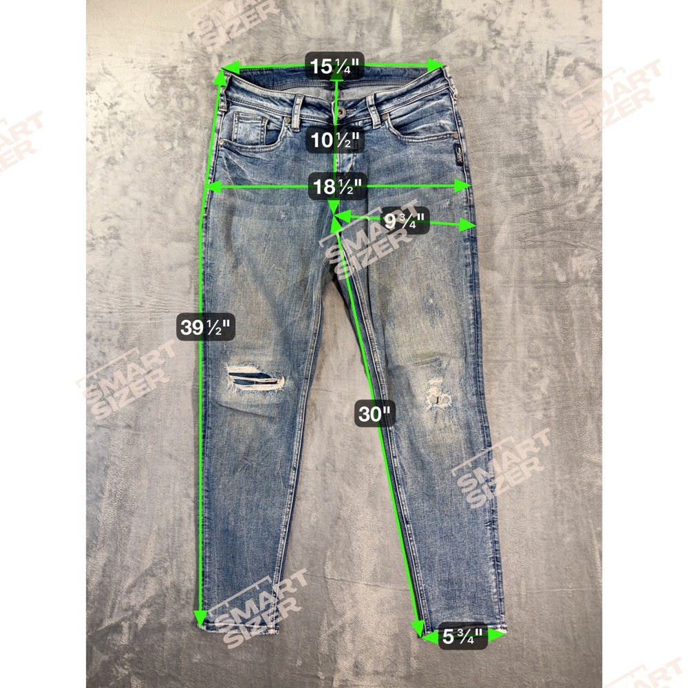 Silver Jeans Sam Skinny Jeans Women's Size 26/27 Blue Faded Distressed Denim - Picture 6 of 7